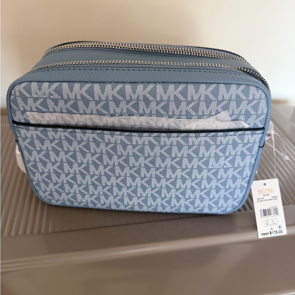 Michael Kors Light Blue MK Logo Purse